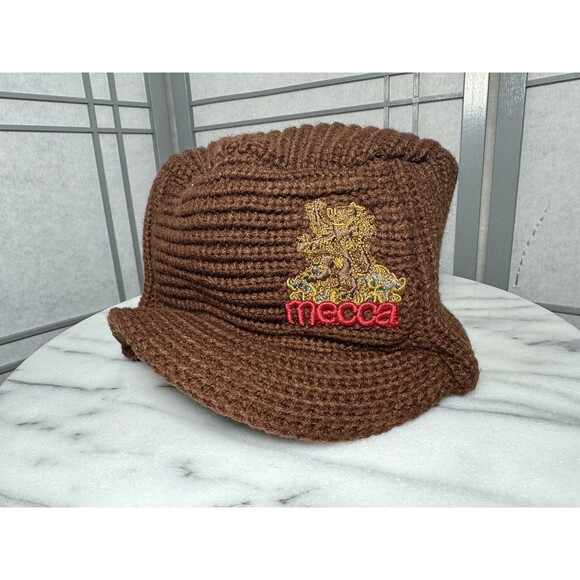 mecca | Accessories | Vintage Mecca Usa Hat Crochet Winter Outdoor Rap ...